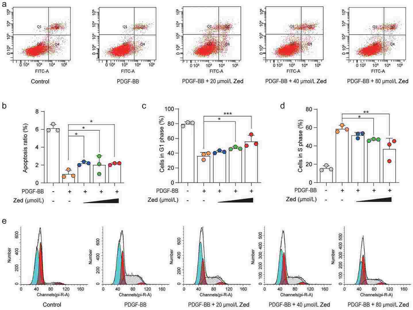 Zedoarondiol causes HBSMC arrest in ghd G1 phase and induces apoptosis.