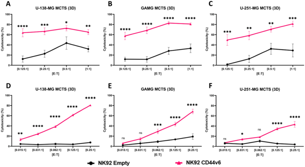 CD44v6 CAR effective against glioblastoma cell lines in a 3D model.