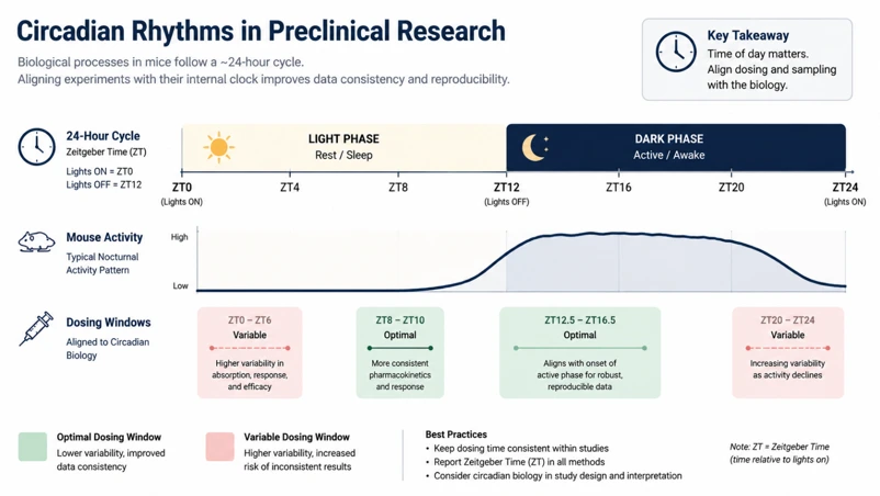 Circadian rhythms in preclinical research.